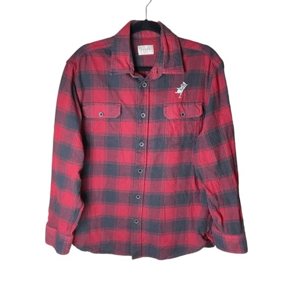 Jachs Red and Black 100% Cotton Flannel Mens Size Large